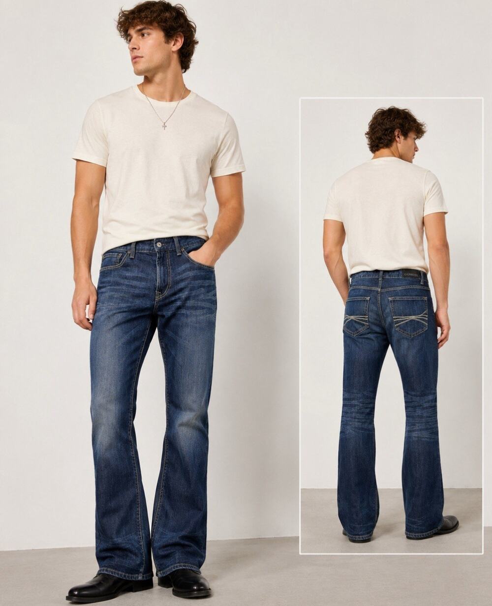 Y2K Indie Sleaze Express Classic straight Jeans 31x30 Dark Wash Indigo low rise